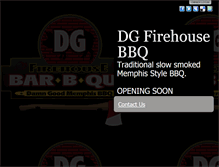Tablet Screenshot of dgfirehousebbq.com